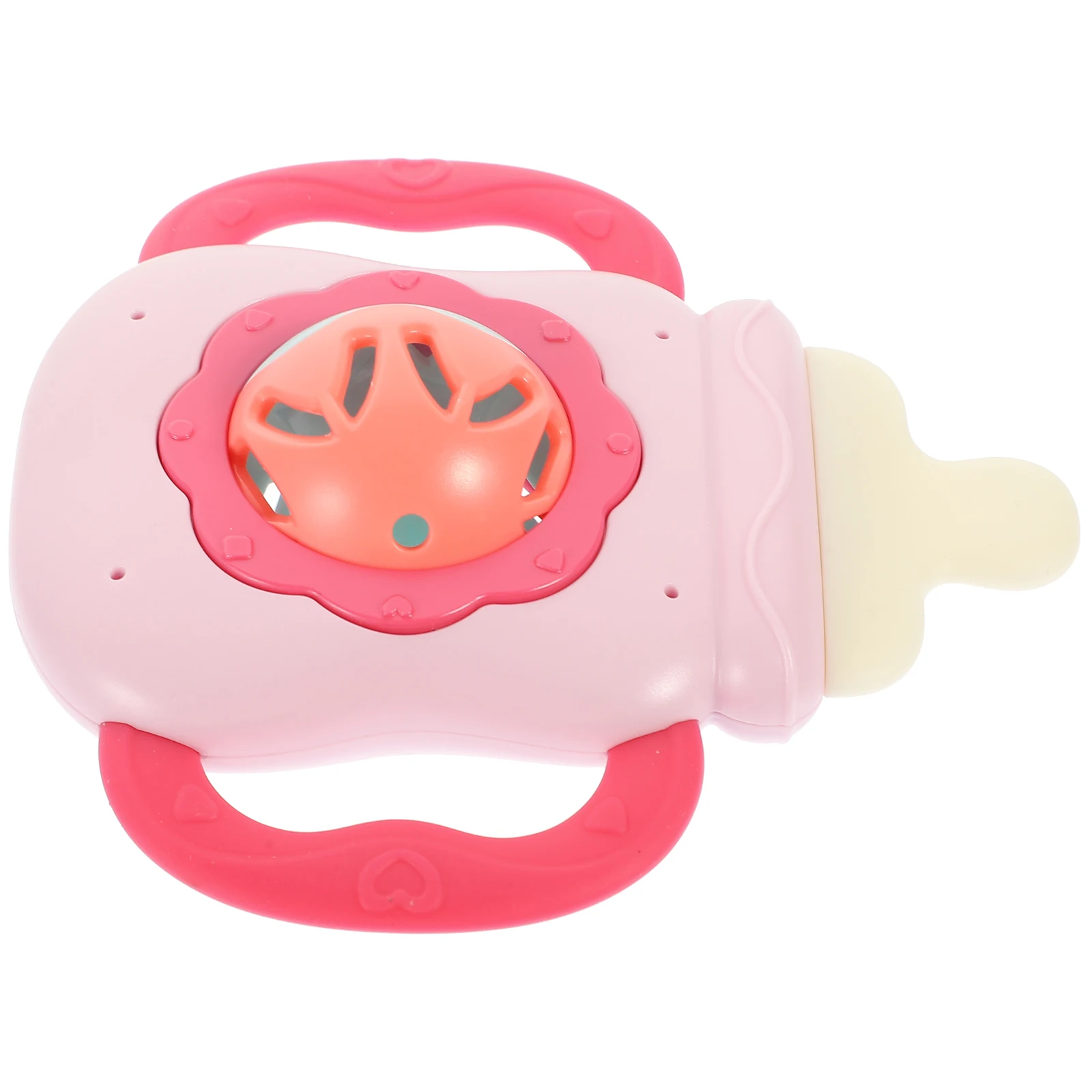 

Premium Teething Rattle Baby Musical Toddler Shaking Rattle Feeding Bottle Shape Lightweight Safe Small Educational Play Durable