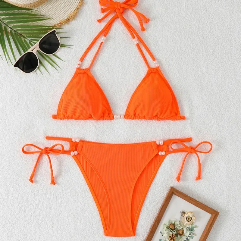 Parel مثير البيكينيات 2025 المايوه ملابس السباحة النسائية رفع الإناث ملابس سباحة حريمي الشاطئ لباس سباحة البرازيلي مجموعة البكيني بركة الاستحمام