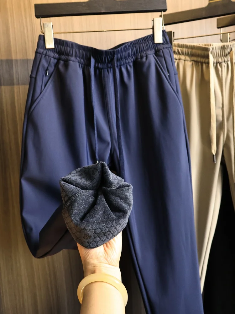 

Outdoor Men's Straight Leg Casual Pants Honeycomb Fire God Velvet Fiber Nylon Spandex Blend Windproof Waterproof Cold Resistant