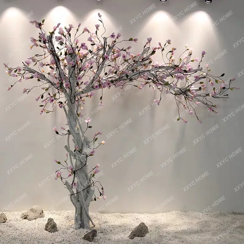 

Simulation magnolia tree interior decoration, fake tree, window decoration large floor simulation tree
