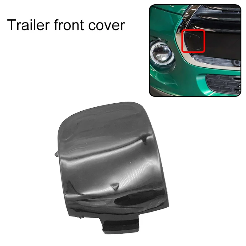 Car Front Bumper Tow Hook Trailer Cover Cap Hauling Eye Lid For bmw Mini F55 f57 F56 Series 51117337796 Glossy surface