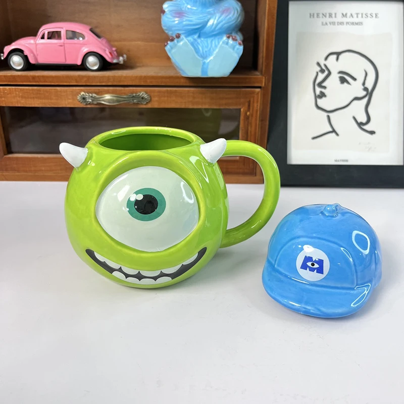 Disney Monsters University MAX Cups Cute Mike Action Figure Dolls Ceramics Mugs Decoration Gifts for Children