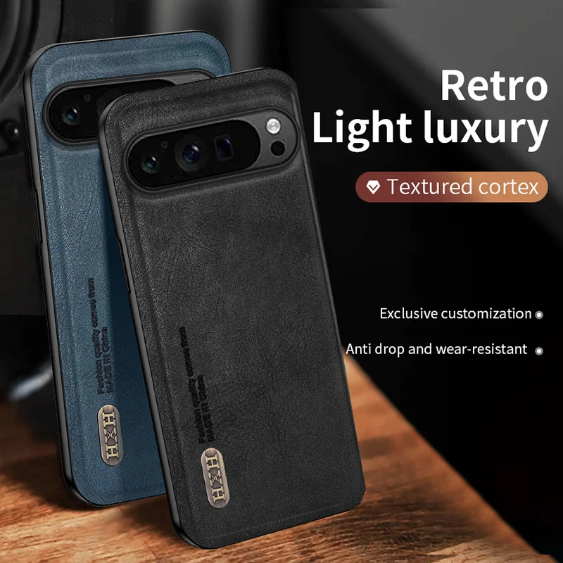 

Задний кожаный чехол для Google Pixel 9 XL Skin Feel Case Защитный чехол для объектива камеры Pixel 9 9 Pro Phone Fundas Pixel 7/Pixel 8A