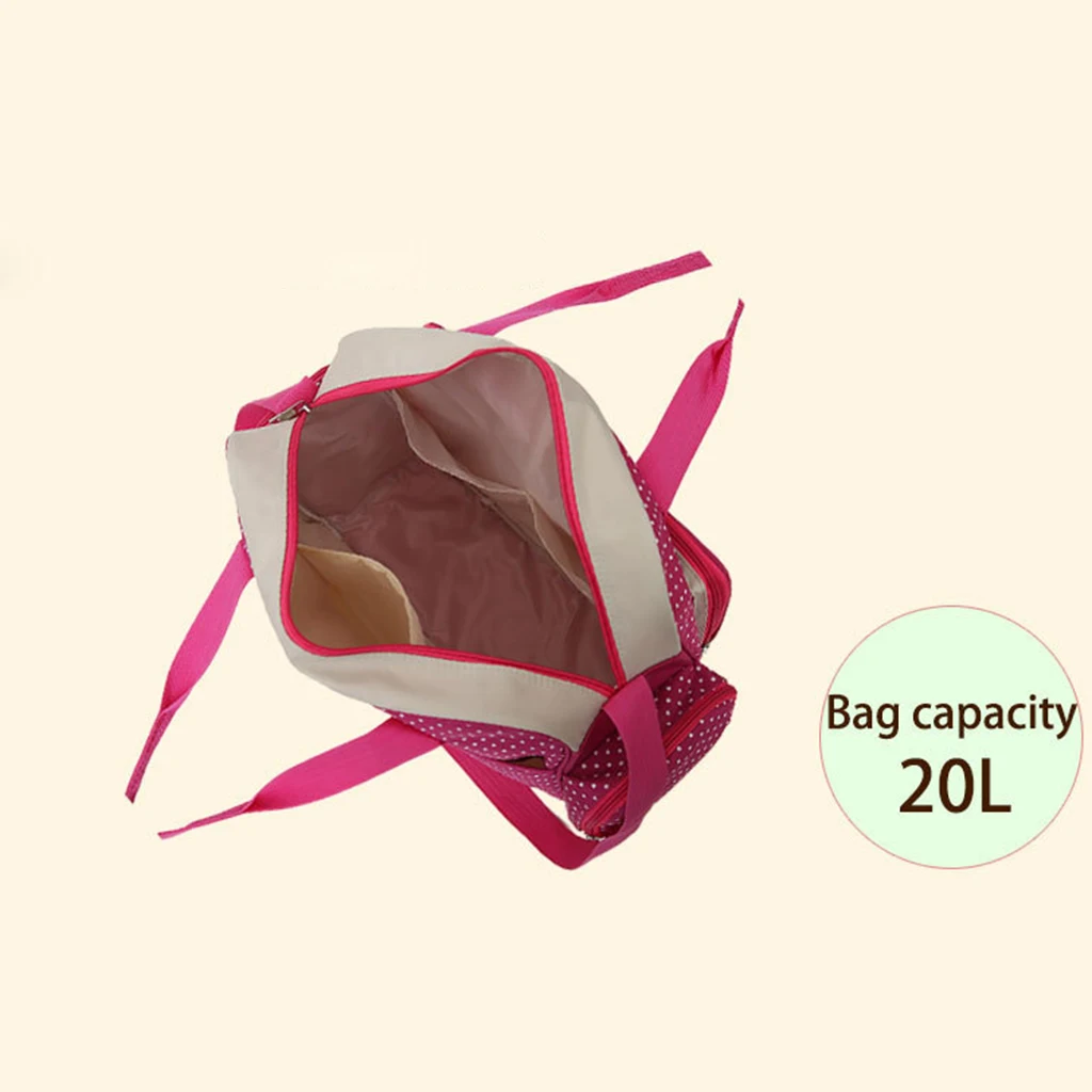 Baby Mummy Bag Large Capacity Nappy Handbag Diaper Organizer for Maternity Stroller and Nursery Use