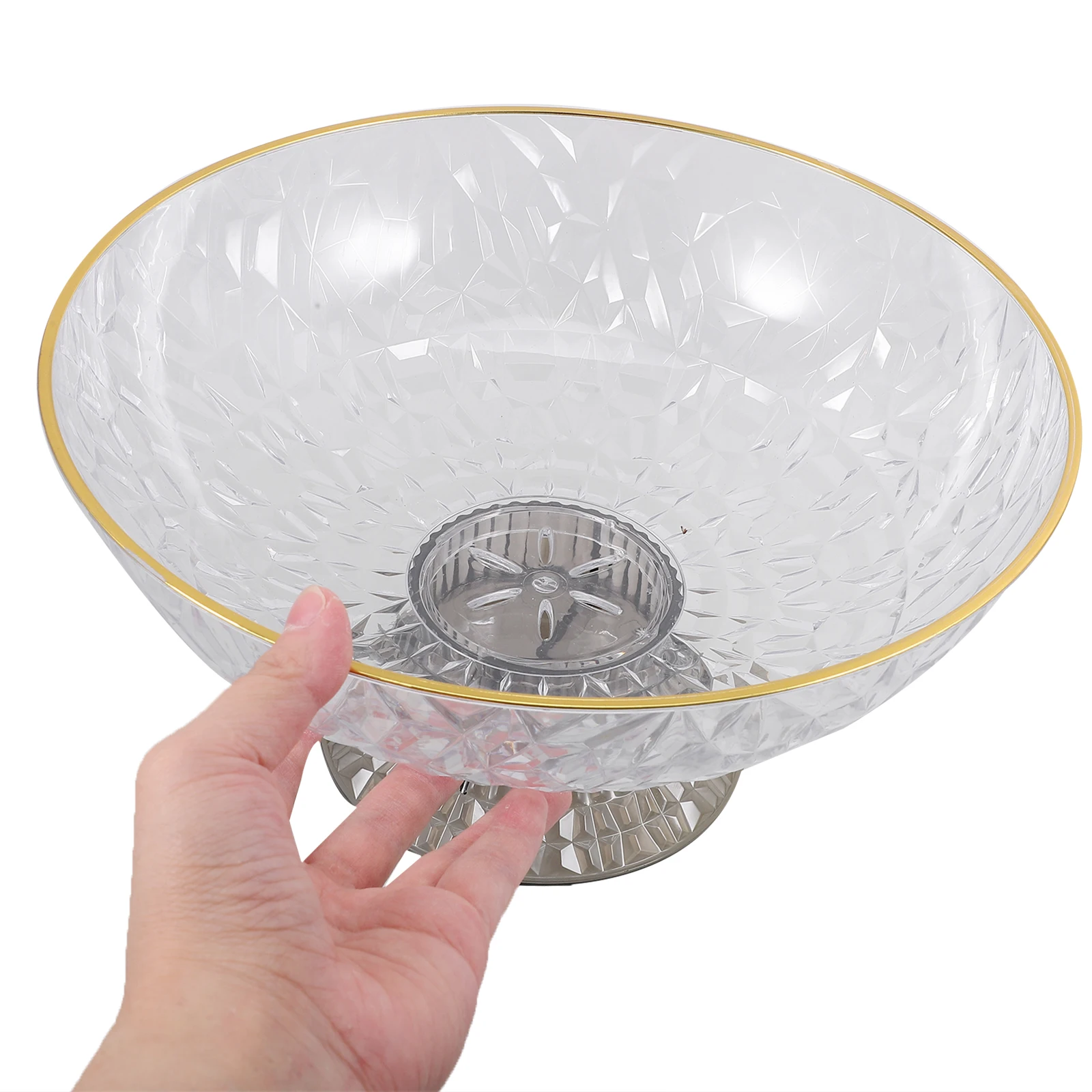 

Deluxe Detachable Draining Fruit Tray Snack Bowl Storage Holder Kitchen Decor Plate Dessert Serving Appetizer Container