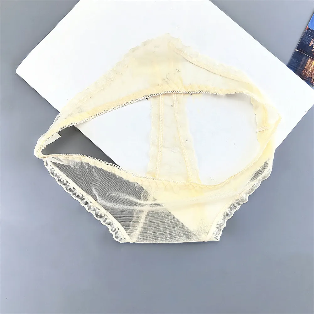 2 ks průhledných jednobarevných kalhotek Gstring pro ženy s nízkým pasem, ultra tenké tanga, jedna velikost, prodyšné módní kalhotky - náhled 6