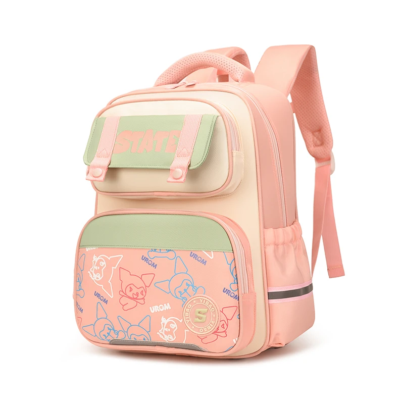 Mochila Escolar de Grande Capacidade para Meninas, Mochila Ideal, Kawaii Bookbag, Bonito, Anos Elementares