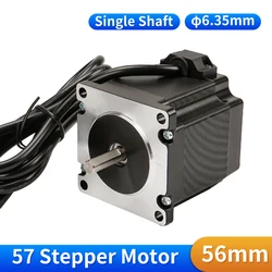 Nema23 56mm Single Axis 57 Stepper Motor 6.35mm 57HS56 3A 1.2N.m 57BYGH 4 Lead for 3D Printer CNC Router Laser Engraver Motor