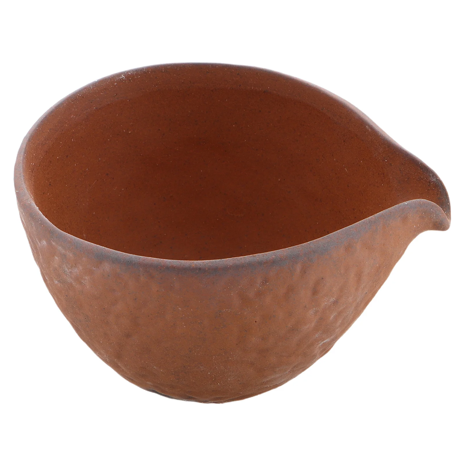 

Handheld Kung Fu Tea Cup Made of Crude Pottery with Eagle Spout Traditional Chinese Tea Ceremony Cup Retro Style Fairness