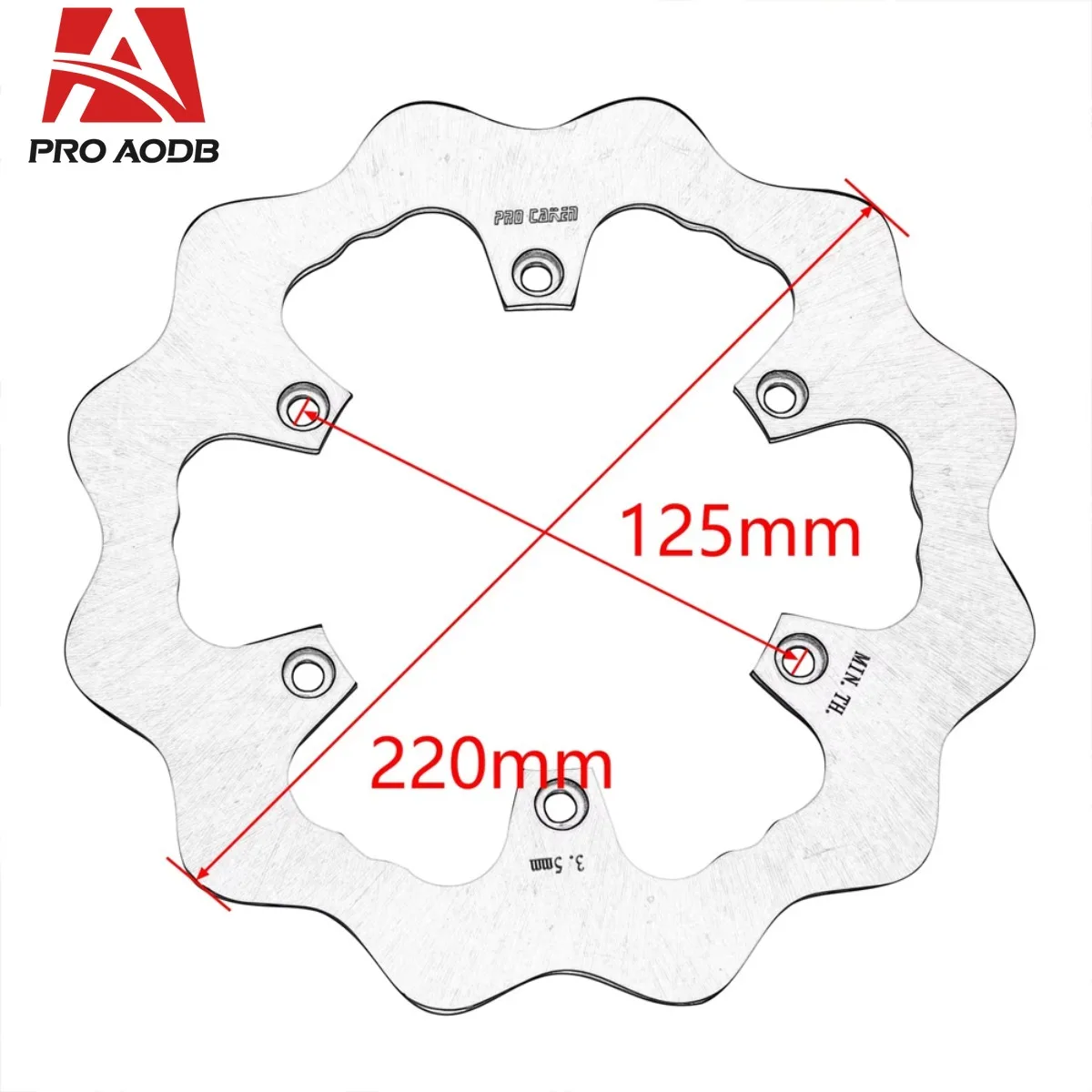 For KTM 260MM 220MM Front Rear Brake Disc Brake Rotor Disk SX SXF XC XCF XCW EXC EXCF For Husqvarna FE TE FC TC FX TX 1994-2023 view 3