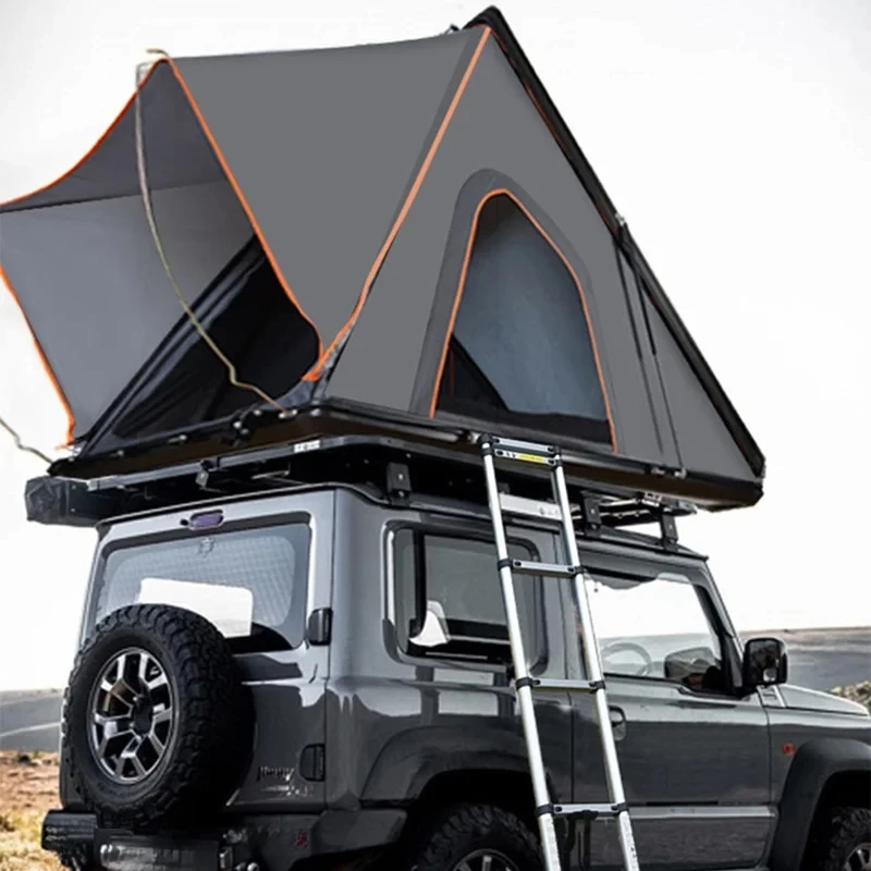 Auto Accessories Premium Heavy Duty Aluminum Alloy Pop-Up Roof Top Tent 2-4 Person All-Weather Four Season Camping