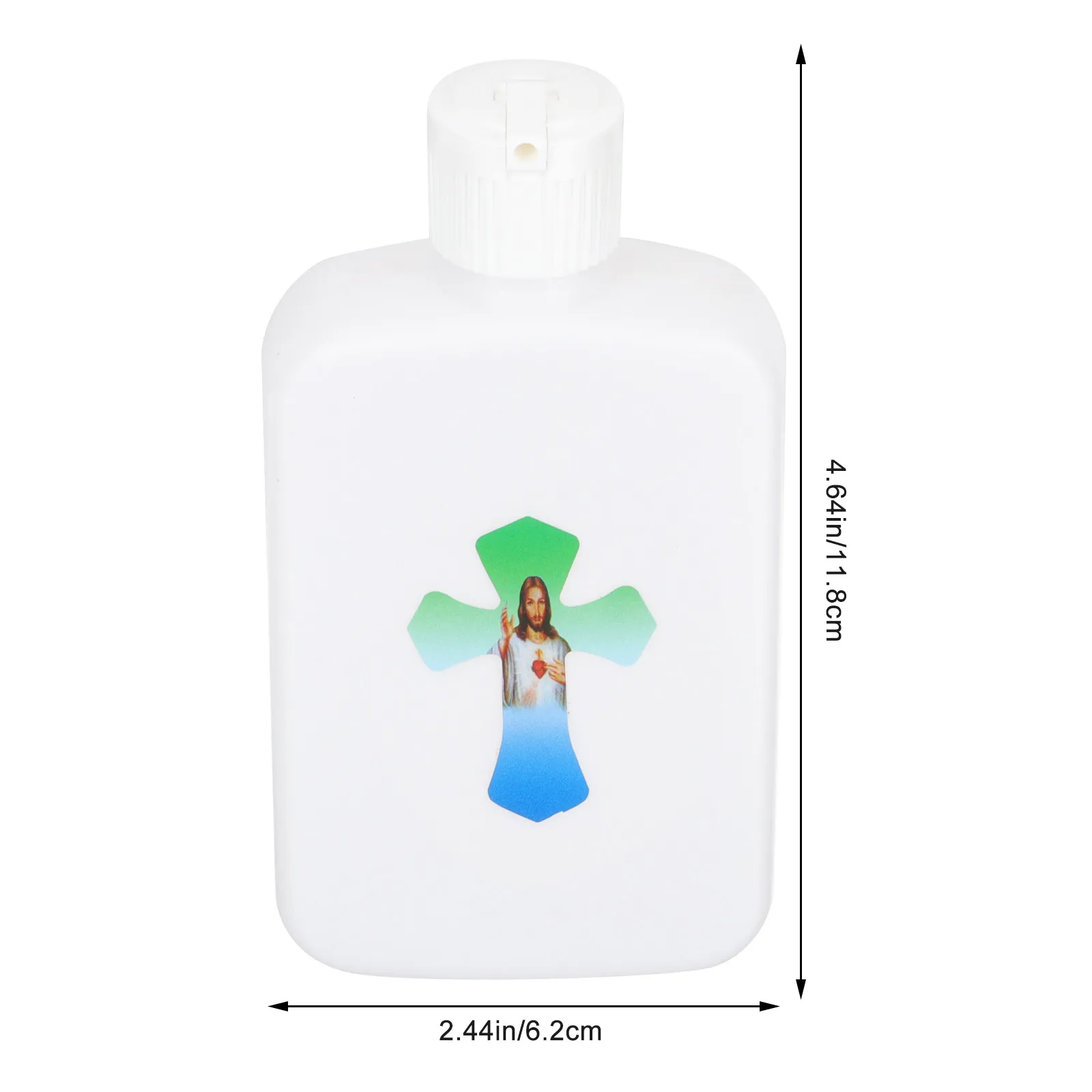6Pcs Holy Water Bottles Catholic Refillable Tiny Plastic Containers Elegant Lightweight Leakproof for Daily Use Travel Baptism