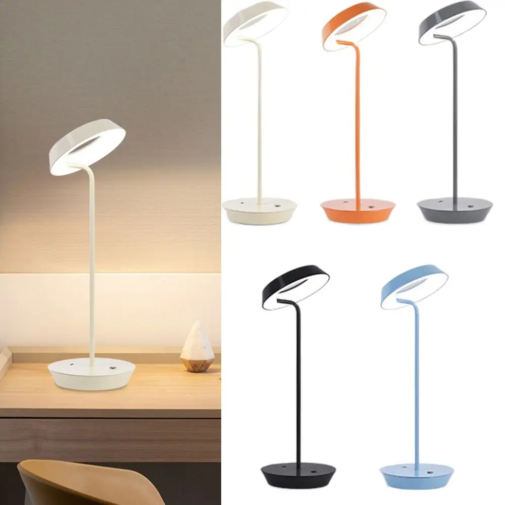 

Eye Protection Led Desk Lamp Adjustable Angle 3-Levels Brightness Reading Table Lamp 3 Color Modes USB Charging