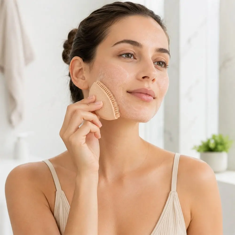 Silicone Lymphatic Facial Brush Deep Cleanse Lift Firm Contour Facial Massage Brush Comfortable Lymphatic Contour Face Brush