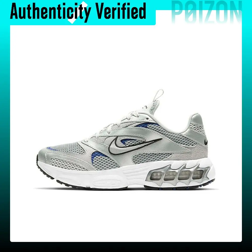 Nike Zoom Air Fire Comfortable And Trendy Cushioning Slip Resistant Low top Running Shoes Women's White Silver CW3876-001