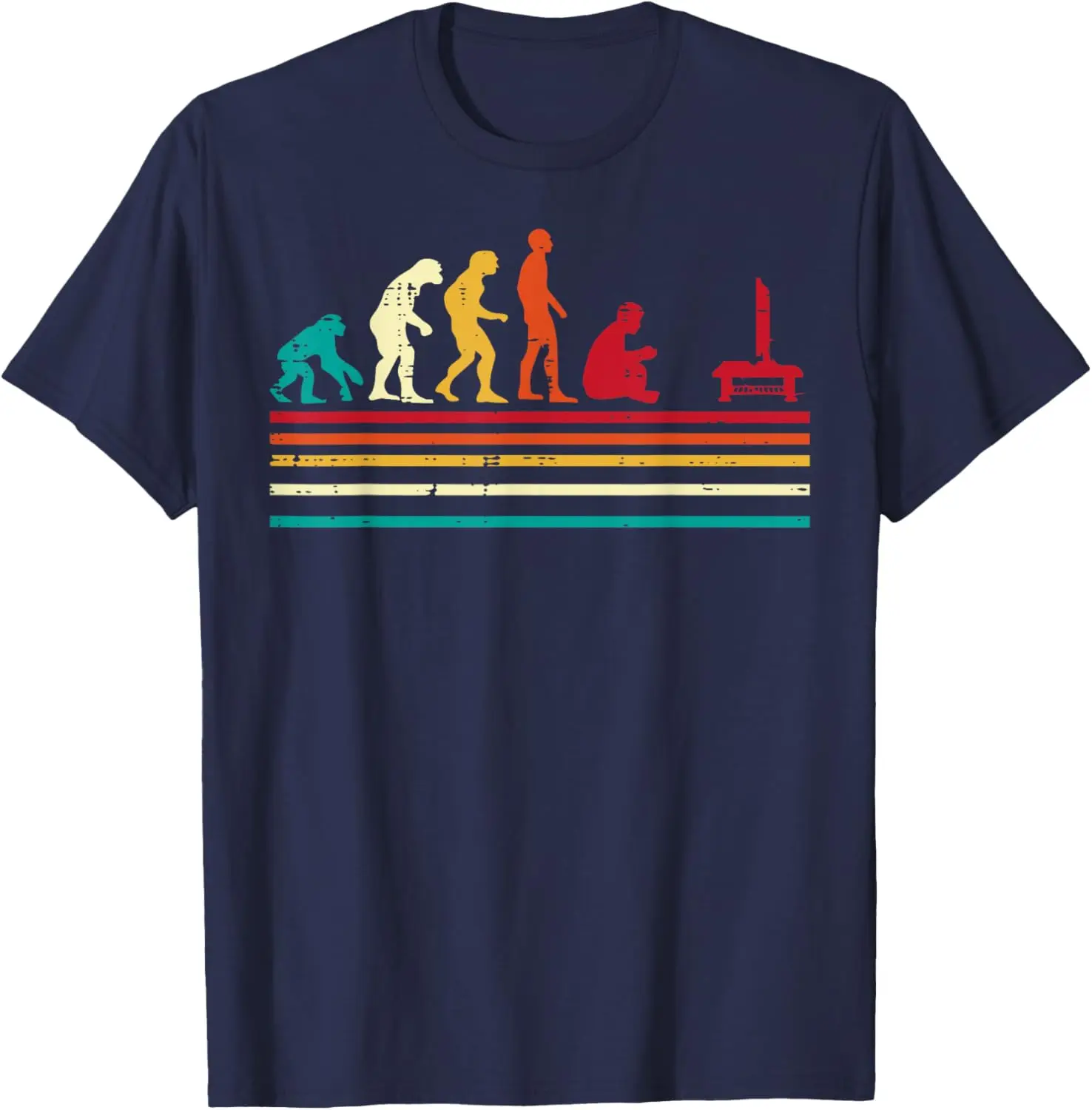 Human Evolution Video Gaming Retro Gamer Men Boys Kids Teens T-Shirt