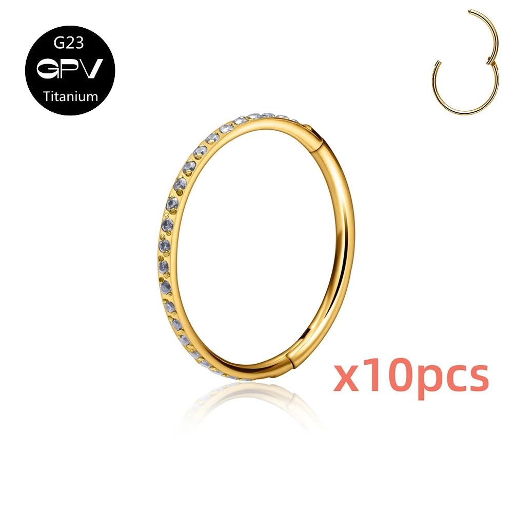 ASTM Titan Septum Ring 20G Clear 3