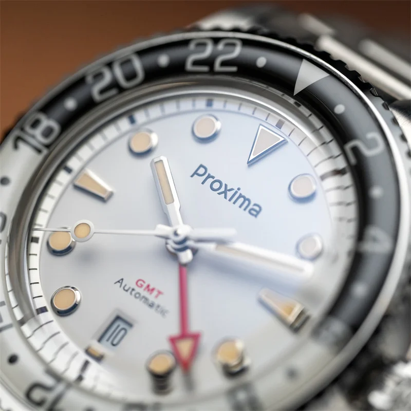 Proxima Men GMT Watch 39.8MM Luxury Automatic Mechanical Wristwatch 20ATM Waterproof BGW-9 Luminous Sapphire Bezel Hangzhou 6460
