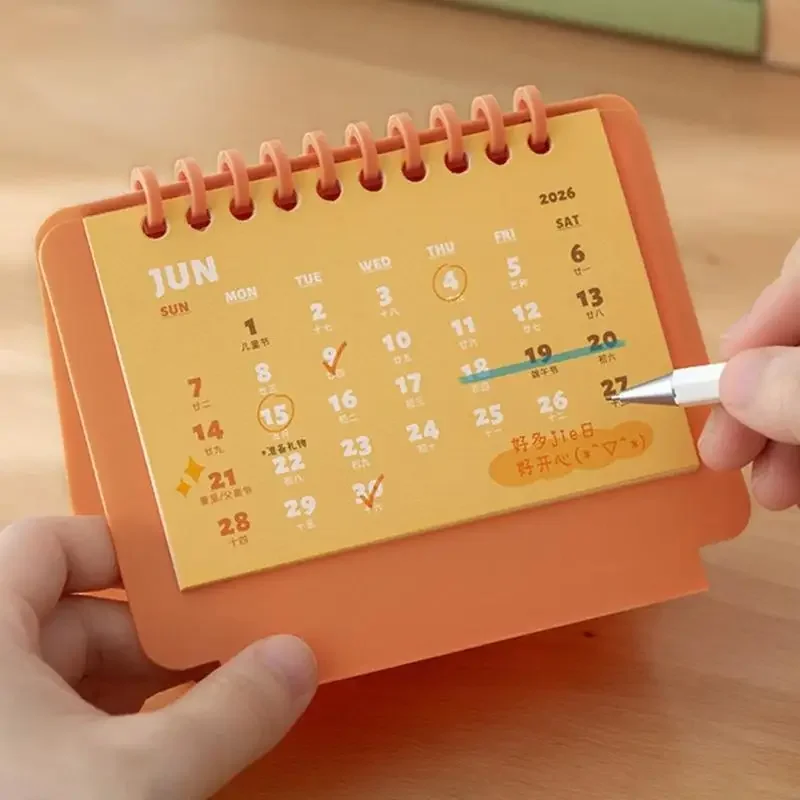 5 قطعة 2026 نتيجة مكتبية التقويم الشهري الإبداعية أجندة مكتبية /رزنامة مكتبية الدائمة الوجه التقويم تقويم صغير إمدادات المنزل