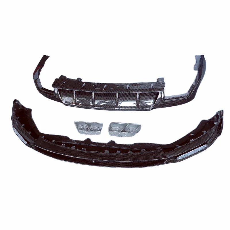 

Передняя губа из углеродного волокна в стиле M, задний диффузор, боковая юбка, хвостовое крыло, капот для Maserati Levante 2016-2019, комплект бампера