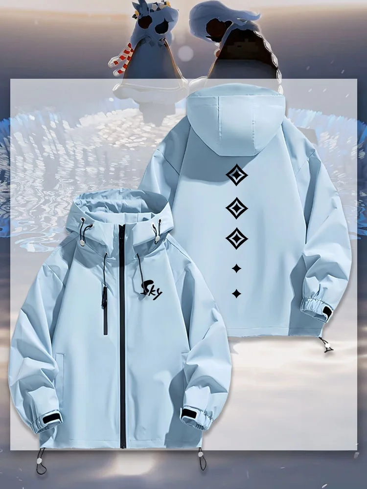  Game Collaborative Five Year Anniversary Star Outerwear Jaet ex Hooded Waterproof Polyester Fiber Spring Autumn Winter
