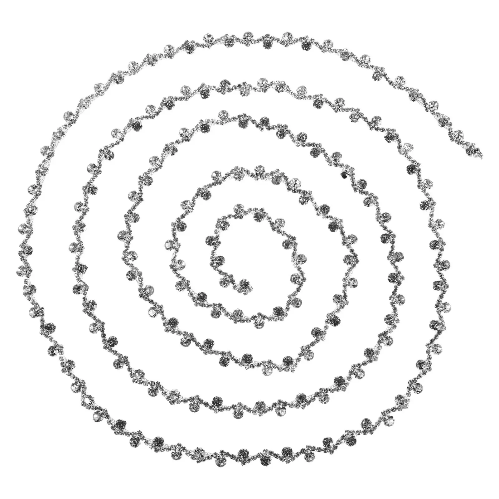 

2 Yard Rhinestone Chain Trim Sparkly Crystal Cup Chain for Clothing Embellishment DIY Bridal Bouquet Wrap Bling Fringe Jewelry