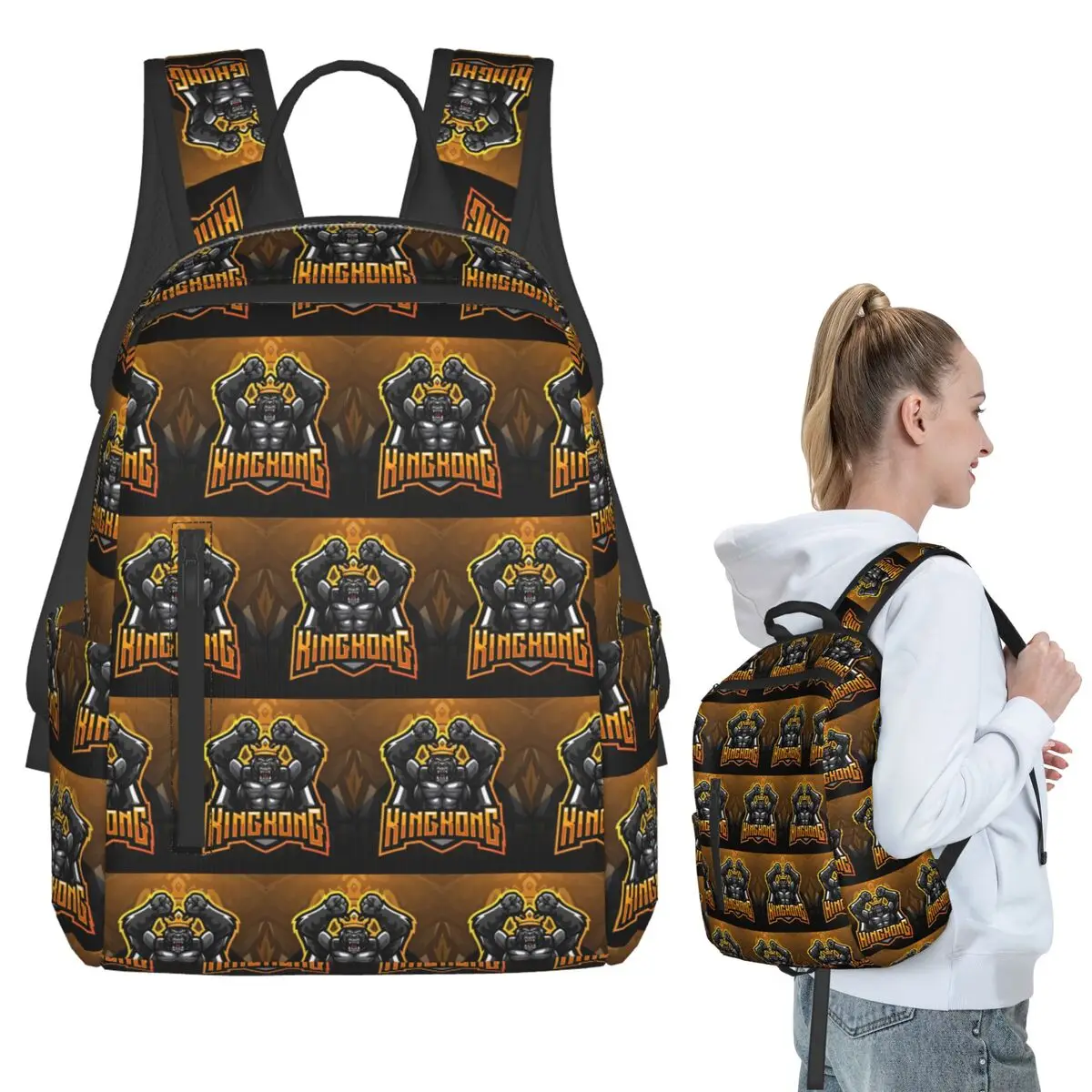 

King Kong Backpack Student BookBag Children School Bag Computer Shoulder Bags Boys Girls