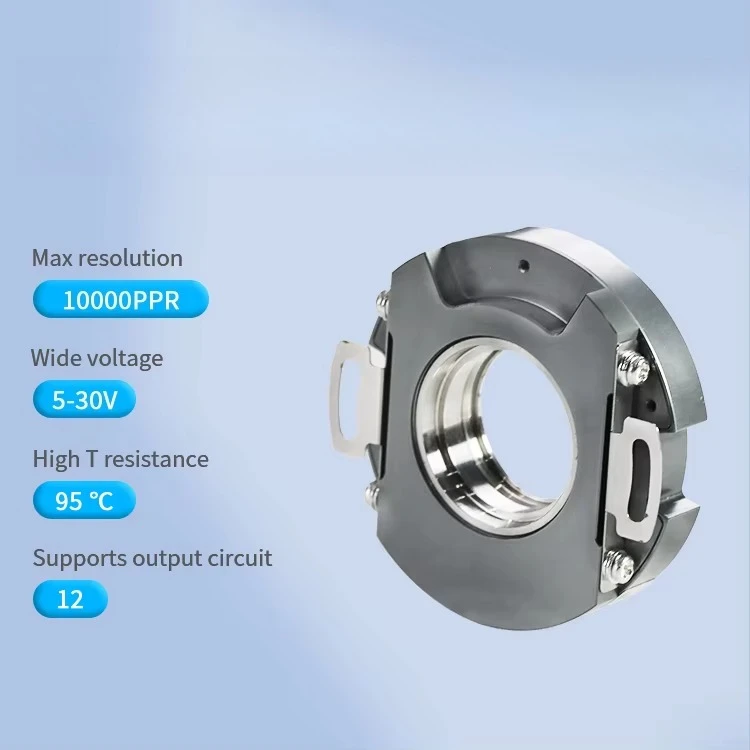 PN58 through-hole encoder, up to 24mm pulse ABZUVW open collector for servo drive