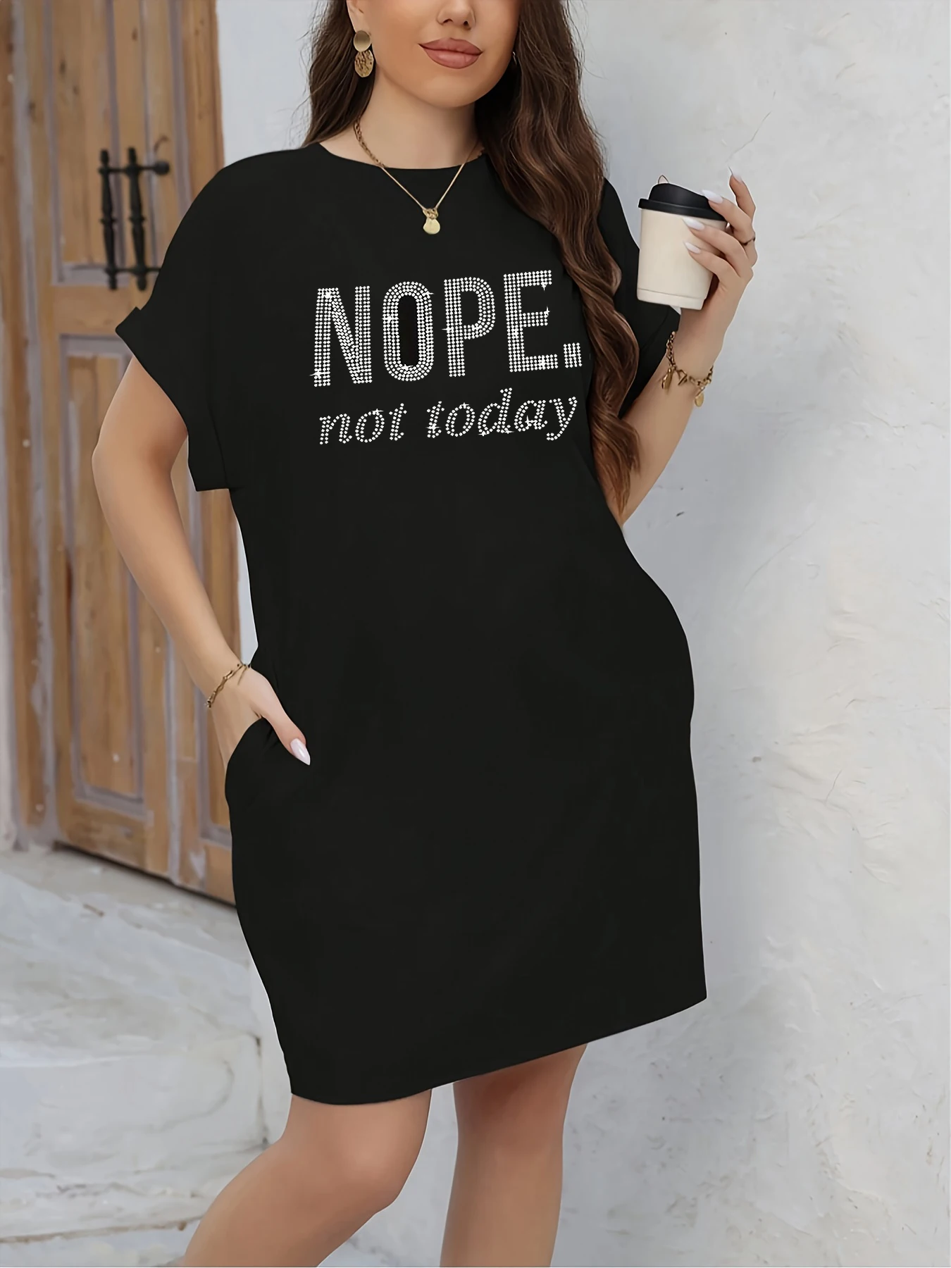 Robe t-shirt graphique Paris décontractée pour femmes, manches courtes, col rond, coupe ample, printemps et été