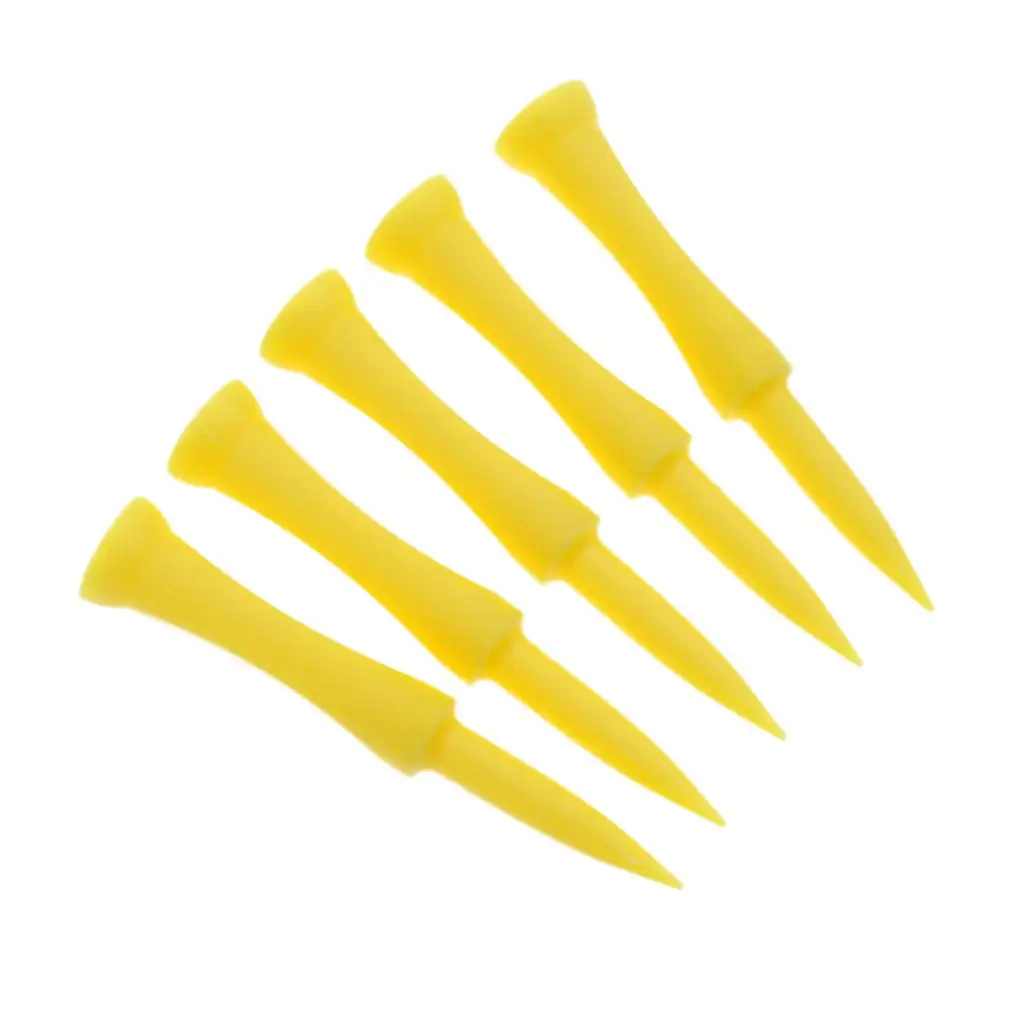 

Durable 70mm Yellow Step Down Castle Golf Tee Plastic Training Equipment High Resistance for Golf Sports