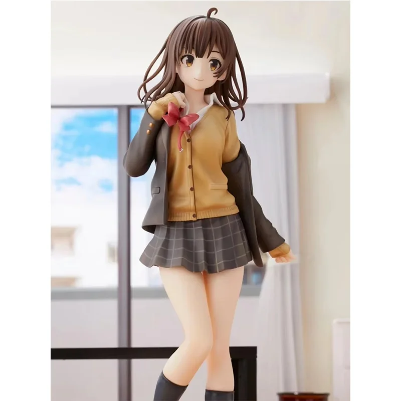 Anime Figure Ogiwara Sayu Shave The Beard And Pick Up Schoolgirl Sitting Uniforms Model Ornaments Collection Doll Toy Gift 26cm