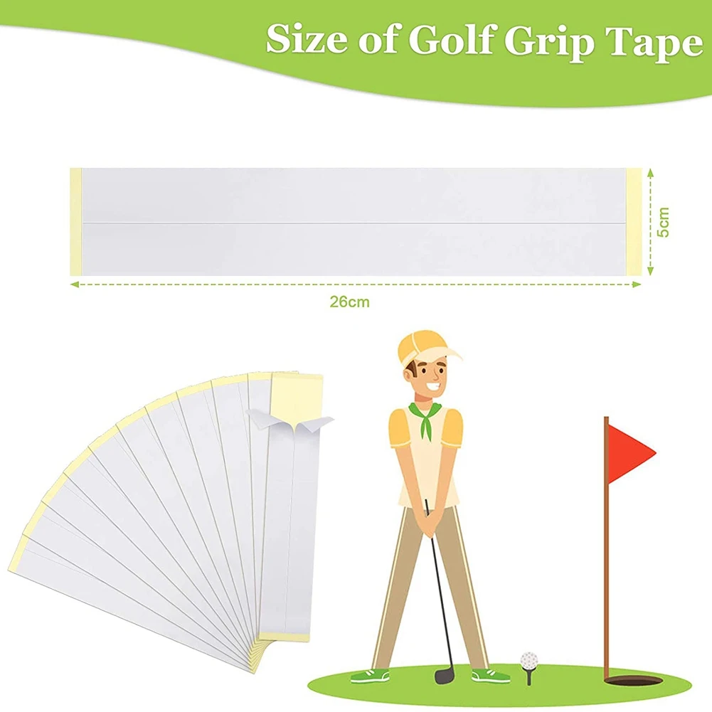 45 Pcs Golf Grip Set, 2X10 Inch Strong Adhesiveness Club Tape Strips, Golf Grip Kit,Activated Grip