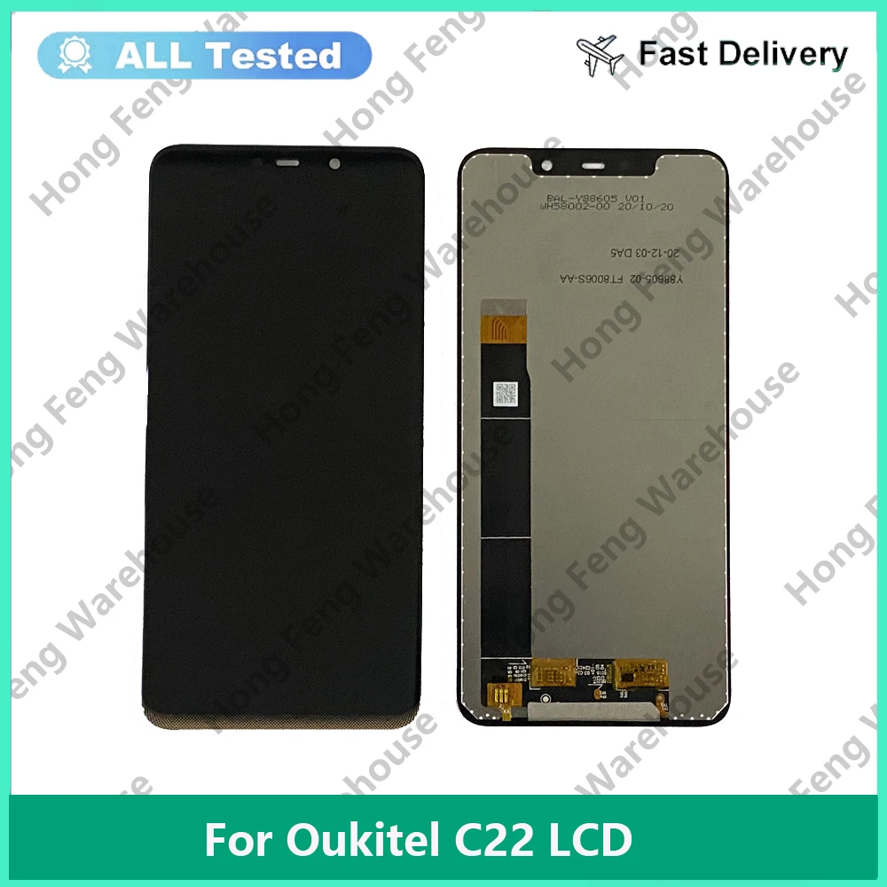 

5.86 inch 100% original OUKITEL C22 LCD Display Touch Screen For OUKITEL C22 LCD Screen Digitizer Assembly Replacement +Tools