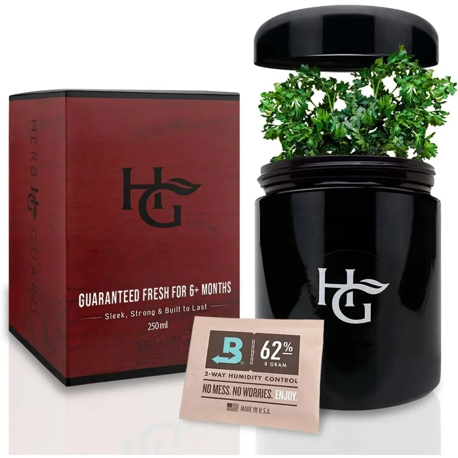 

Half Oz Airtight Jar and Smell Proof Containers 250 ml with Humidity Pack for LongTerm Freshness in Storage Applications Ideal