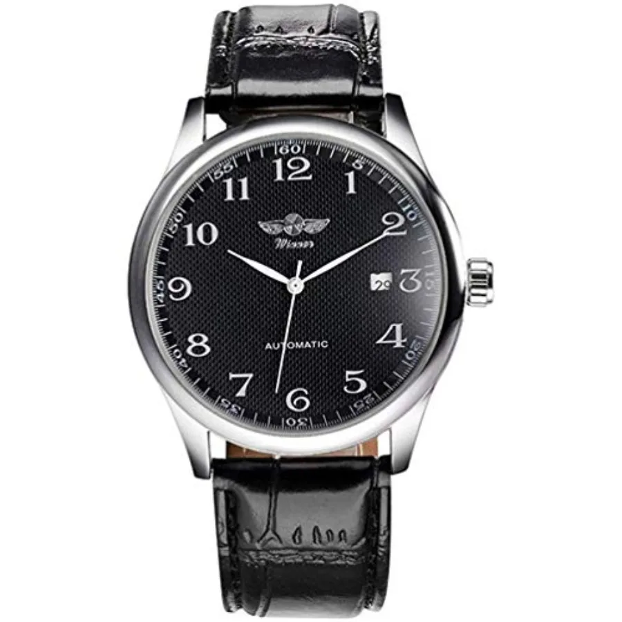 

Men's Automatic Mechanical Watch Business Casual Leather Wristwatches Waterproof Sport Chronograph