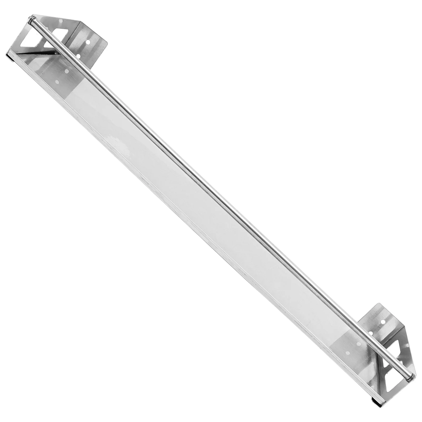 

Kitchen Storage Rack Shelves Wall Mount Spice Hook Bright Light Pantry Stainless Steel