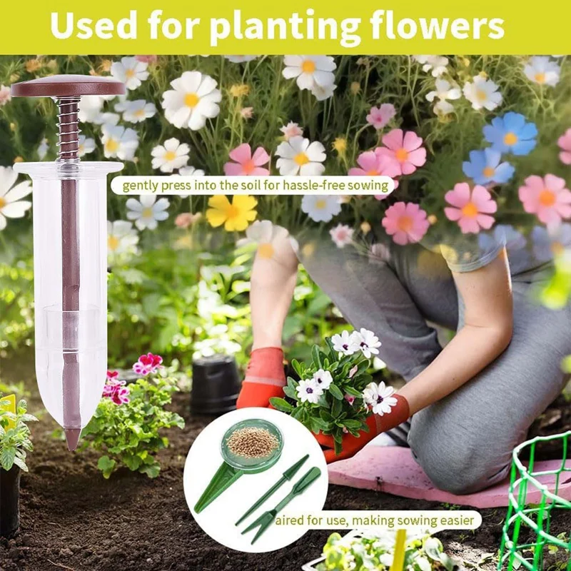 Mini Seed Spreader Kit Mini Seed Spreader Set Seed Sower Spreader Handheld For Tiny Seeds