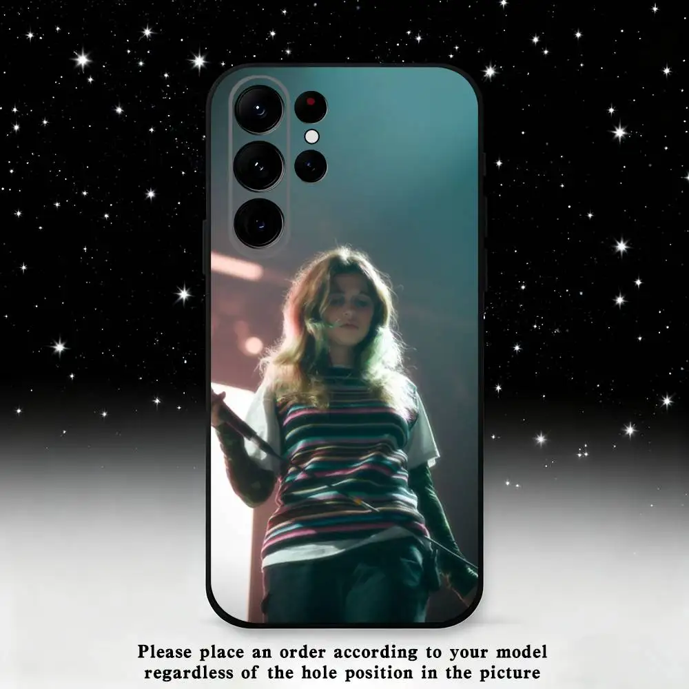 حافظة هاتف Clairo مثيرة لبعض الشخص لهاتف سامسونج S25، S24 Ultra، S20، S30 plus، S22 plus، S23، S30 Ultra 5G غلاف أسود من السيليكون #5