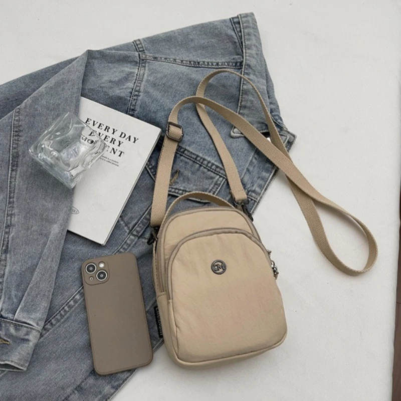 New Mini Shoulder Crossbody Bag Women Lightweight Multi Pocket Small Square Bag Portable Mobile Wallet for Outdoor Use Unisex view 4