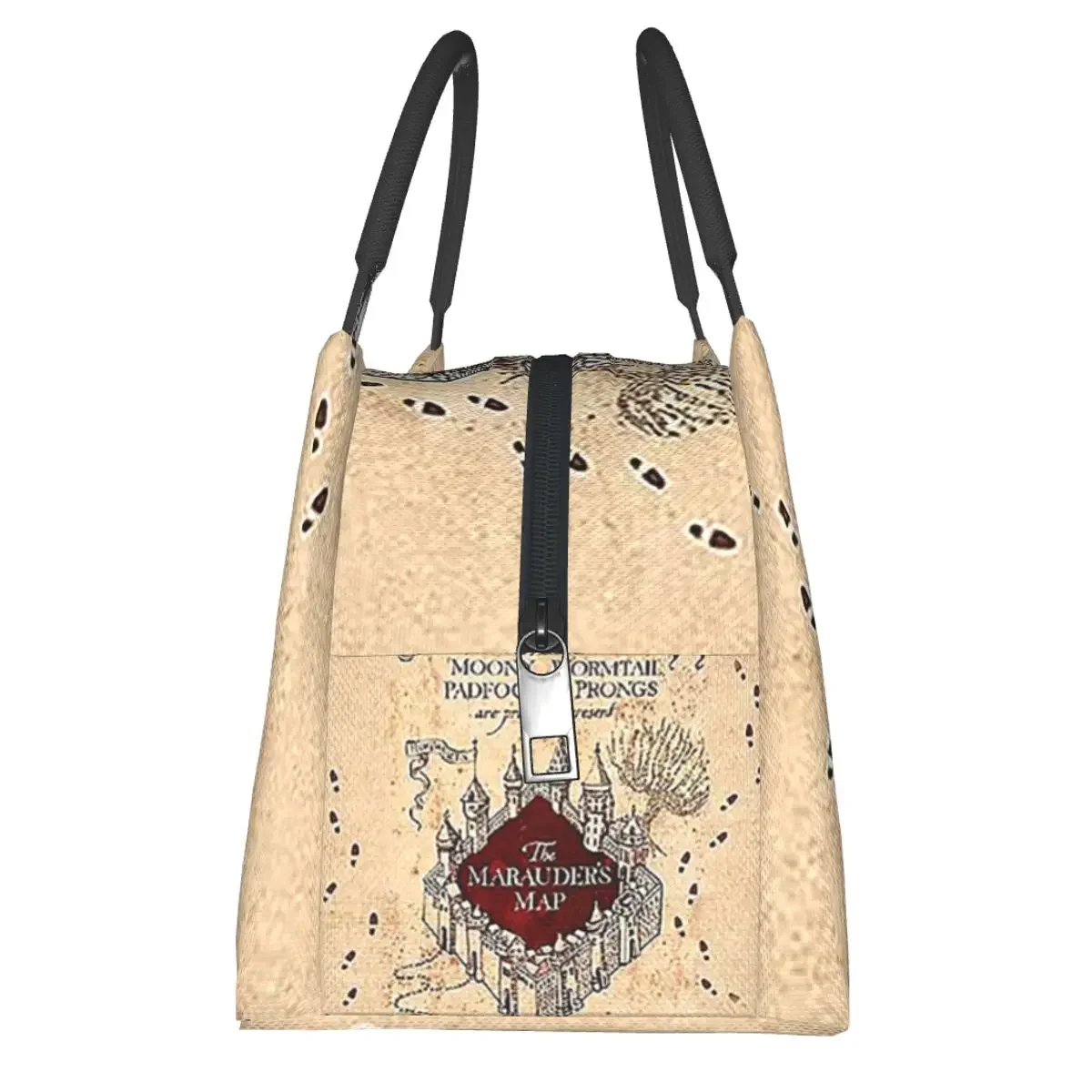 Marauders ماجيك خريطة أكياس الغداء معزول بينتو صندوق المحمولة حقيبة الغداء نزهة أكياس برودة حقيبة حرارية للنساء طالب العمل