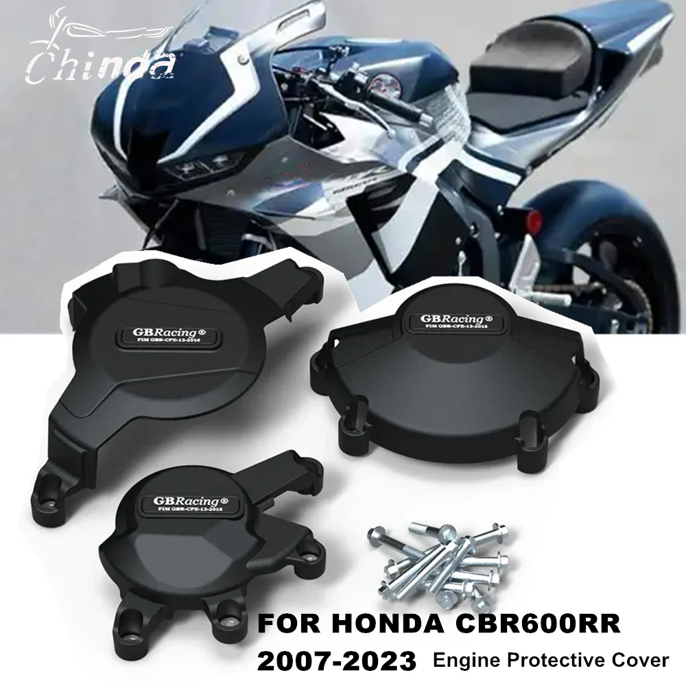 

CBR600RR Motorcycle Engine Cover Sets Bonnet Protector Engine Cover FOR HONDA CBR600RR CBR 600RR 2007-2023