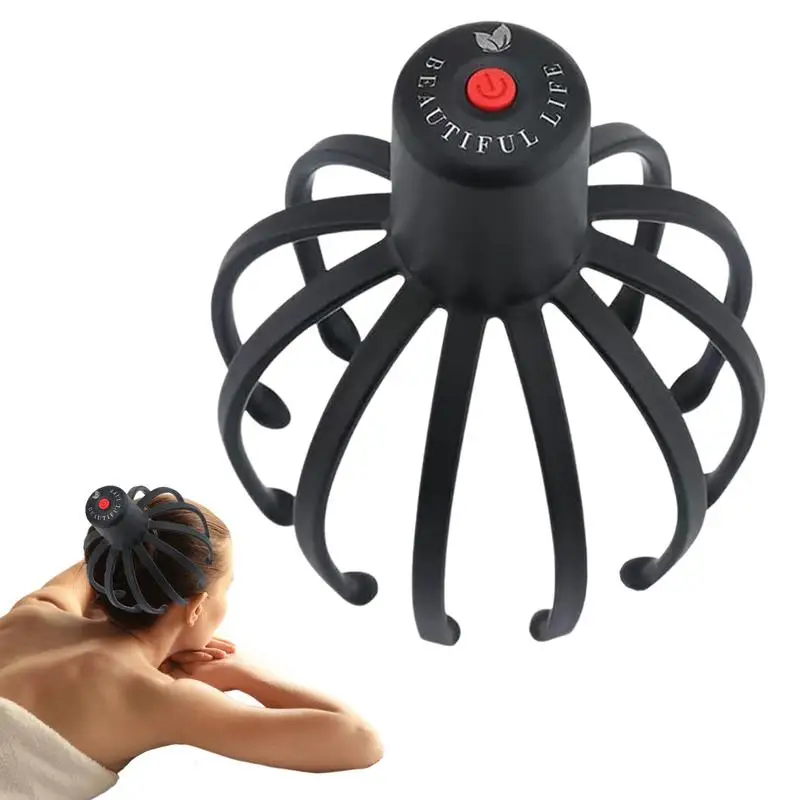 Electric Head Massager Octopus Massager 3 Modes Scalp Massager Therapy Device Cordless Portable Head - Image 2