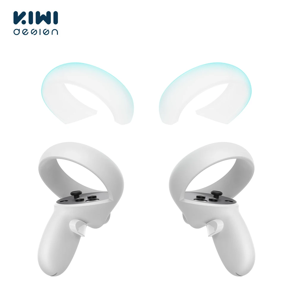 KIWI design Halo Controller Protector Silicone Cover for Oculus/Meta Quest 2 VR Accessories