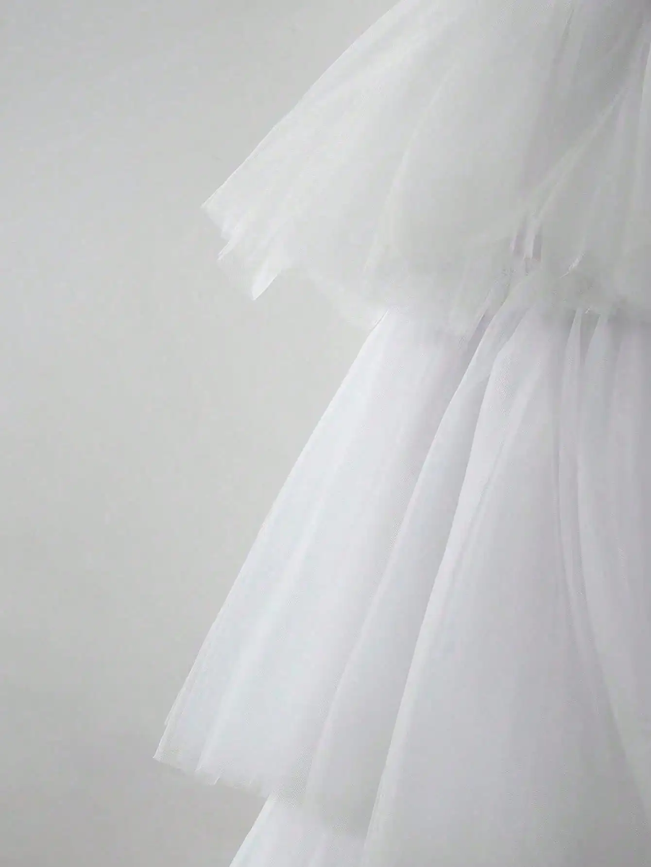 Women's High Low Tutu Skirts Sweet Elastic Waist Tulle Layered Ruffles Princess Petticoat Mesh Long Tiered Skirt For Prom Party