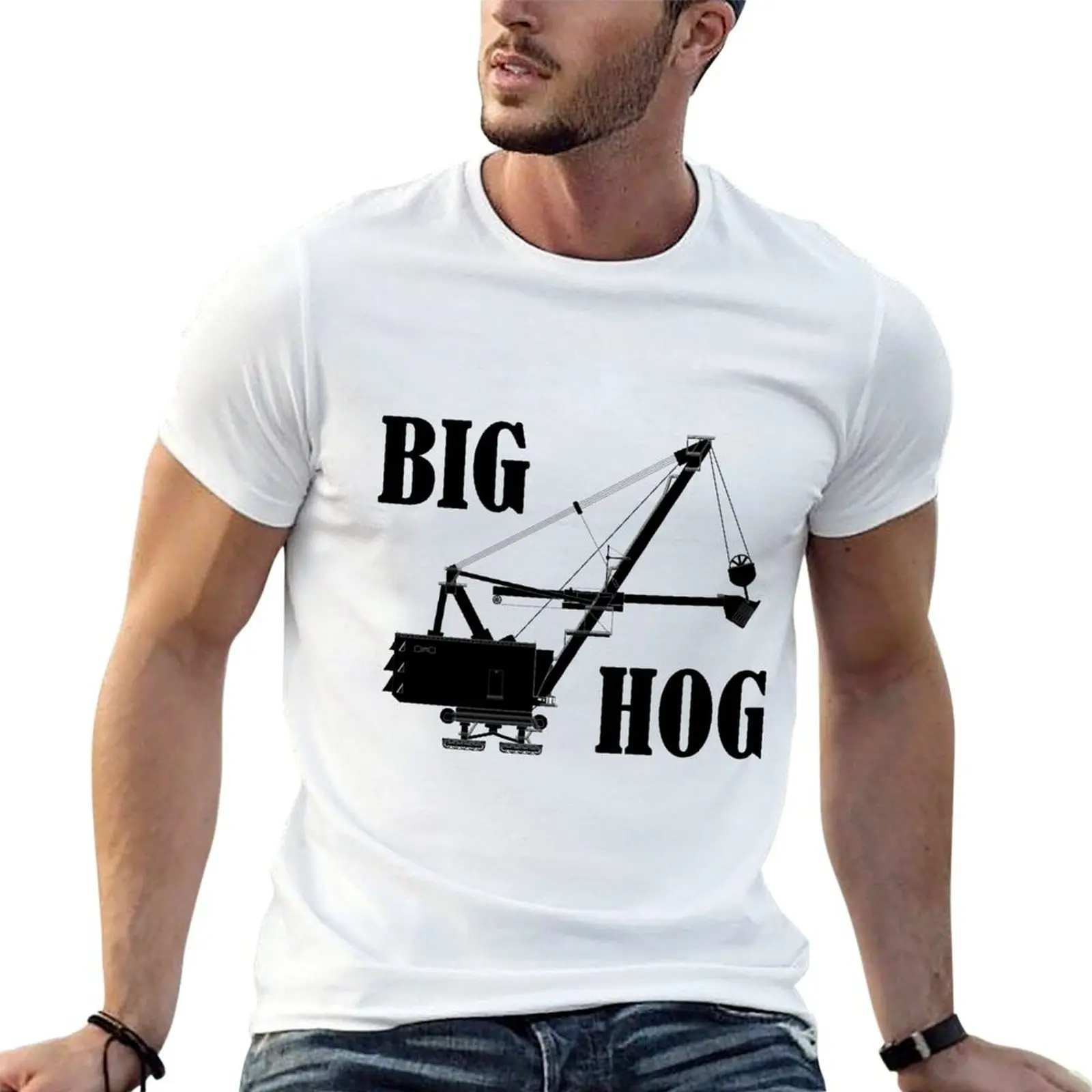 

Bucyrus-Erie model 3850B Shovel, Big Hog, aka Largest shovel in the world T-Shirt man tshirt t shirt for man T-Shirt