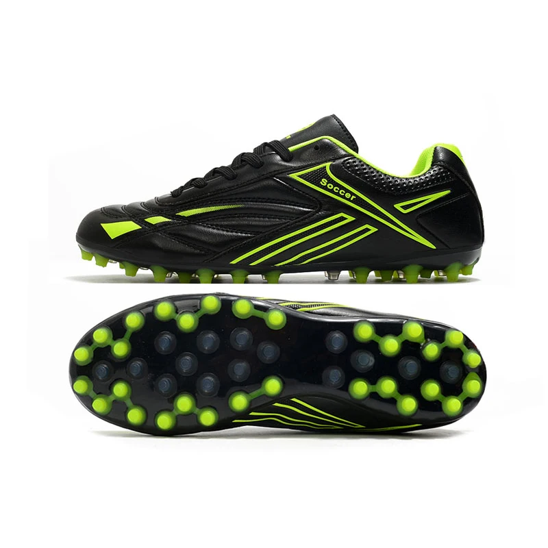 New Unisex Large Size Adult Training Game Sneakers Indoor Outdoor Lawn Youth Student Sport Soccer Shoes 39-45# view 3