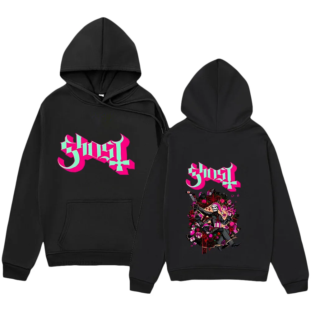 Ghost Band Hoodies Women Manga High Street Clothes Music Fashion Print Sweatshirt Tracksuit Men Pullover High Street Streetwear