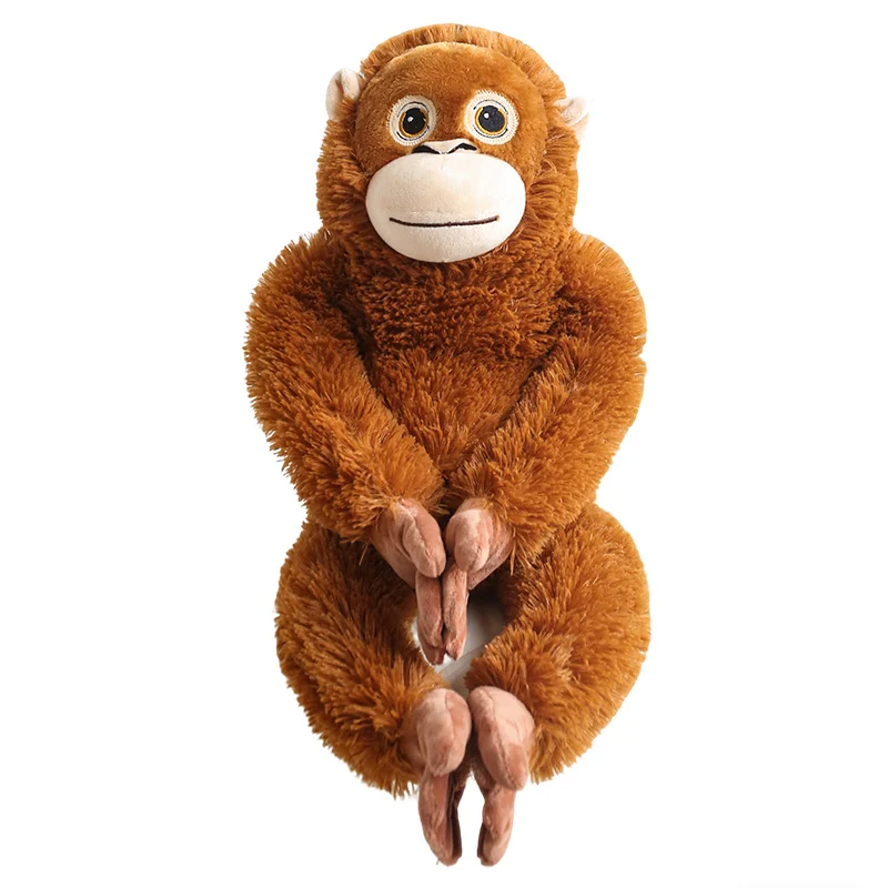 30/60CM Lifelike Monkey Orangutan Plushies Dolls Cartoon Gorilla Plush Stuffed Animal Toy Room Decor