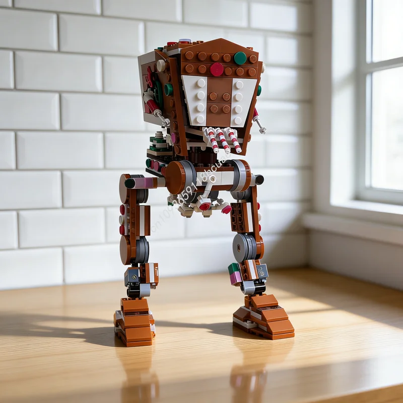 

398 деталей MOC Star Battle 1 Gingerbread ST, конструктор, игрушка, рождественский подарок, креативный набор для сборки, развивающая игра, DIY