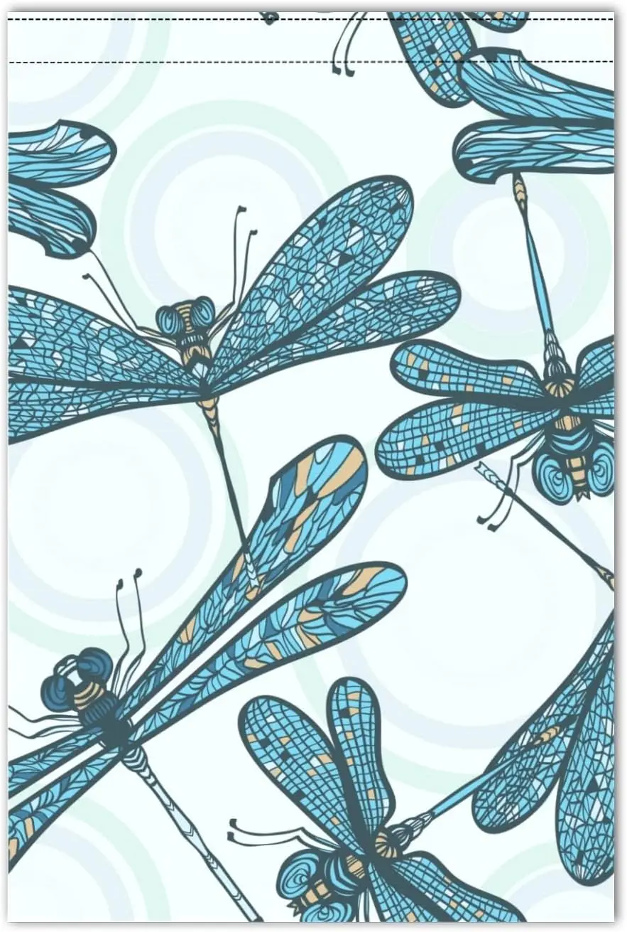 Blue Vintage Dragonflies Garden Flag 12x18 Inch Double Sided Spring Summer Farmhouse Holiday Outside Decorations Yard Outdoor Fl